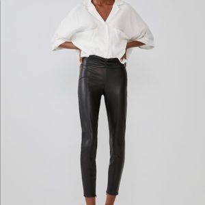 Zara Vegan Leather Pants